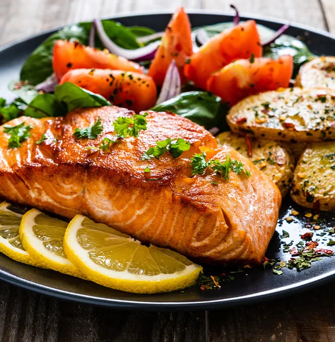 Baked Mustard Salmon NutriaMed Recipe